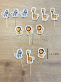 Safari Konsept Kürdan Cupcake Süsü thumbnail 3