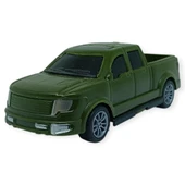 Çek Bırak Arabalar 10 Cm - Yeşil Pick-Up thumbnail 1