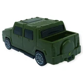 Çek Bırak Arabalar 10 Cm - Yeşil Çift Kabin Pick-Up thumbnail 4