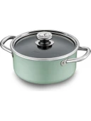 Jumbo Mint Green 7 Parça Granit Tencere Seti thumbnail 1