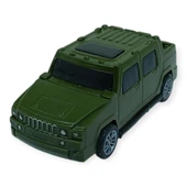 Çek Bırak Arabalar 10 Cm - Yeşil Çift Kabin Pick-Up thumbnail 2