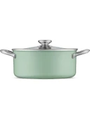 Jumbo Mint Green 7 Parça Granit Tencere Seti thumbnail 5