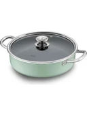 Jumbo Mint Green 7 Parça Granit Tencere Seti thumbnail 10