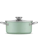 Jumbo Mint Green 7 Parça Granit Tencere Seti thumbnail 6