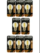 (8 Adet) Heka 6W (51W) 6500K (Beyaz Işık) E27 Duylu Şeffaf Led Ampul thumbnail 1