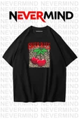 Unisex Cherries Baskılı Oversize Tshirt thumbnail 7