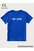 Nevermind Erkek Blocking Graphic Ciel Lune - Oversize T-Shirt thumbnail 5
