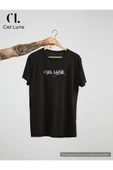 Nevermind Erkek Blocking Graphic Ciel Lune - Oversize T-Shirt thumbnail 8