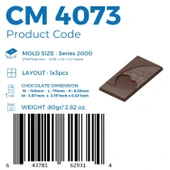 Polikarbon Tablet Çikolata Kalıbı 80 gr | Cm-4073 thumbnail 4