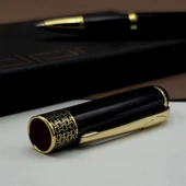 Gold İşlemeli Siyah Metal Roller Kalem thumbnail 2
