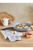 FALEZ Cost 28 Cm Granit Gri Wok Tava thumbnail 1