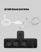 Masa Üstü Çoklu Priz USB ve Type-C Çıkışlı Güç Dağıtıcı thumbnail 5