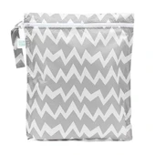 Bumkins Islak/Kirli Çantası Gray Chevron thumbnail 1