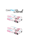 Nitril Pembe Pudrasız Muayene Eldiveni M - 5 Paket 100 lü thumbnail 4