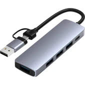 TAPLIN 5 IN 2 TYPE-C USB HUB thumbnail 1