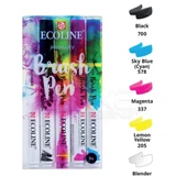 Talens Ecoline Brush Pen 5li Set Ana Renkler thumbnail 1