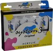 Daler Rowney System 3 Akrilik Boya Process Set 5x75ml thumbnail 1