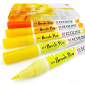 Talens Ecoline Brush Pen 5li Set Sarı Tonlar thumbnail 2