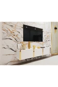 Mobiga Star Duvara Monte 180 Cm Tv Ünitesi Beyaz thumbnail 2