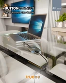 Truebo ButtonConnect 3in1 Aç/Kapa Tuşu HDMI Hub thumbnail 1
