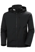 Helly Hansen Crew Hooded Midlayer Erkek Mont Black thumbnail 4