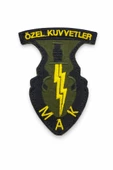 Single Sword MAK Nakış Patch Özel Kuvvetler Askeri Arma Cırtlı Tactical Patch thumbnail 4