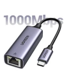 UGREEN USB Type-C to Ethernet RJ45 Dnüştürücü Adaptör, 50737 thumbnail 2