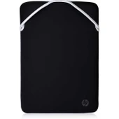 HP 2F2J1AA REVERSIBLE PROTECTIVE BLACK/SILVER 14.1 LAPTOP SLEEVE thumbnail 1