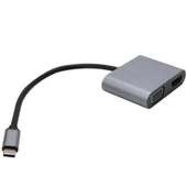 Vcom CU4512 Type-C To Hdmi+Vga+Usb2.0+ Type-C Çevirici thumbnail 1