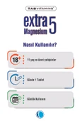 Tabvitamins Extra5 Magnesium 60 Kapsül thumbnail 4