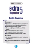 Tabvitamins Extra5 Magnesium 60 Kapsül thumbnail 5