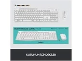 Logitech 920-010089 MK295 Kablosuz Beyaz Klavye Mouse Set thumbnail 4