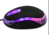 Everest KM-6809 Usb Siyah Işıklı Optik Mouse thumbnail 1