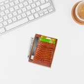 Rich Smith Gerçek Deri Slim Kartlık 10210 Python Taba thumbnail 5