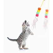 Elastik Yapışkanlı Kedi Oyun Oltası thumbnail 5