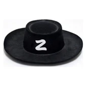 Zorro Şapka Maske Set Yetişkin thumbnail 3