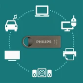 Philips USB 3.1 32GB Moon Uzay Grisi thumbnail 5