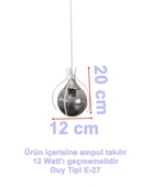 DMR Örümcek Tekli BEYAZ Top Avize E-27 Duylu thumbnail 9
