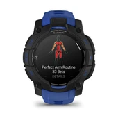Garmin Instınct3 45mm,AMOLED Blackwith Bolt Blue B thumbnail 3