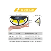 Fonksiyonel Sensörlü 122 Ledli Solar Bahçe Lambası thumbnail 1