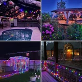 11m 100 LED Solar RGB Işık thumbnail 3