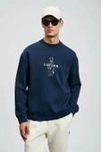 Lufian Erkek Simba Lacivert Sweatshirt 112030175 thumbnail 2