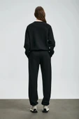 Lufian Alice Kadın Siyah Örme Sweatshirt 122030016 thumbnail 6