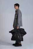 Lufian Hard Erkek Gri Basic Slim Fit Gömlek 112010651 thumbnail 4