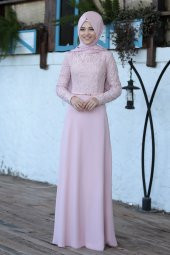 Al-Marah - Damla Elbise - Pudra thumbnail 1