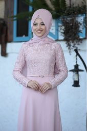 Al-Marah - Damla Elbise - Pudra thumbnail 2