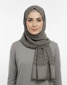 ARMANDA COTTON MONOGRAM DESEN ŞAL - 3098-1015 thumbnail 1