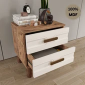 Zen 2 çekmeceli MDF komodin thumbnail 3