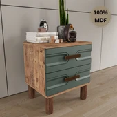 Zen 2 çekmeceli MDF komodin thumbnail 3