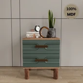 Zen 2 çekmeceli MDF komodin thumbnail 1
